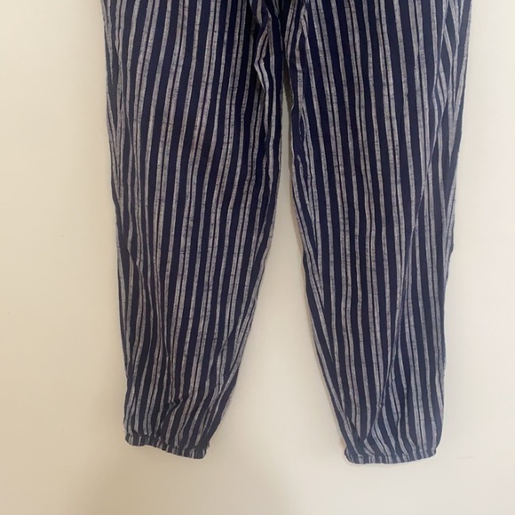 Aerie Blue White Stripe Strapless Jumpsuit size XS/TP - Picture 3 of 5